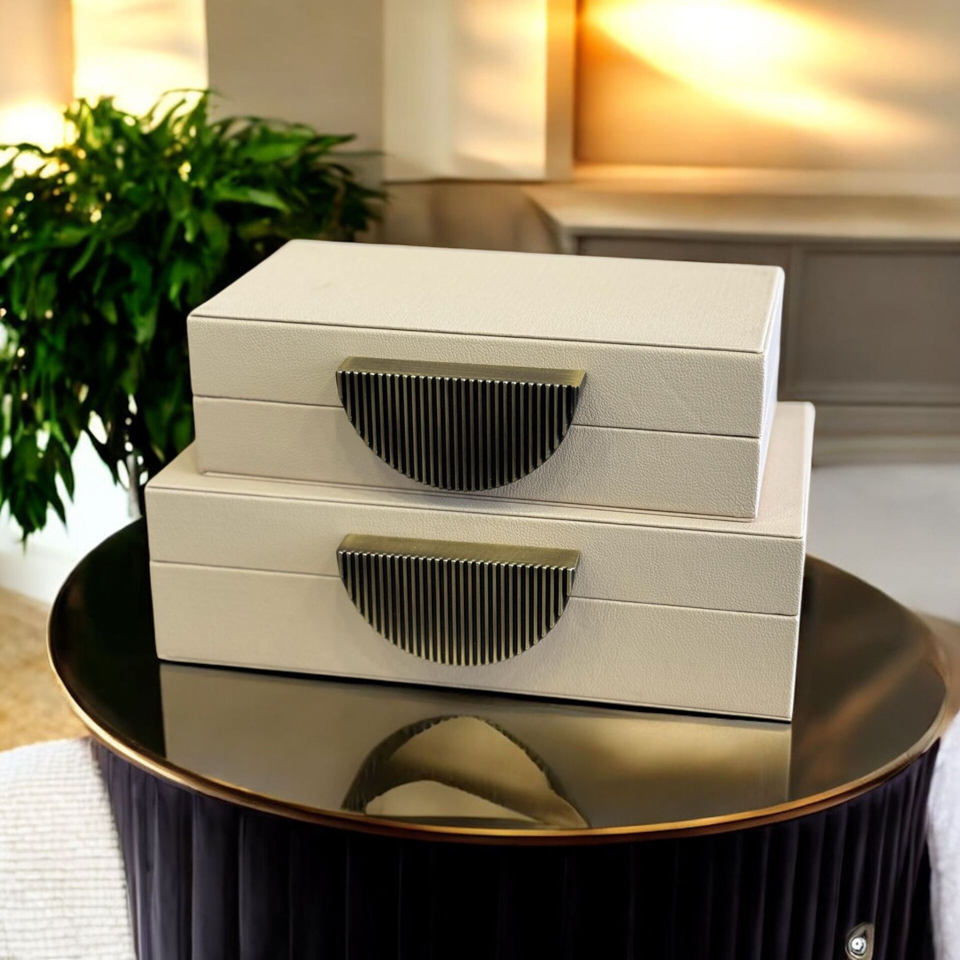 2'li Deri Kutu Arma Eskitme – Dekoratif Set