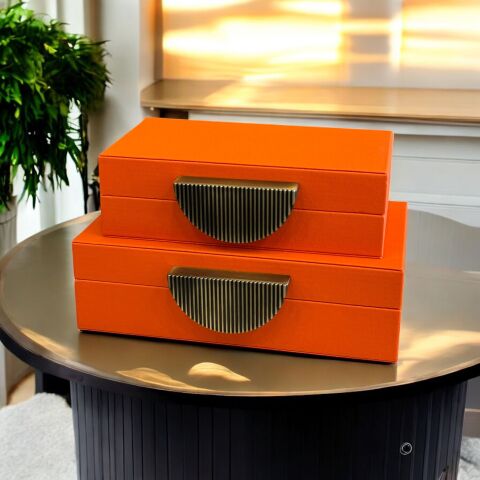 2'li Deri Kutu Arma Eskitme – Dekoratif Set