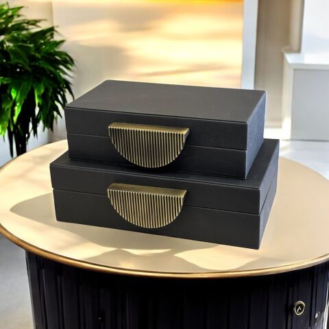 2'li Deri Kutu Arma Eskitme – Dekoratif Set