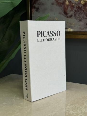 Kumaş Dokulu Kitap Kutusu Picasso Krem