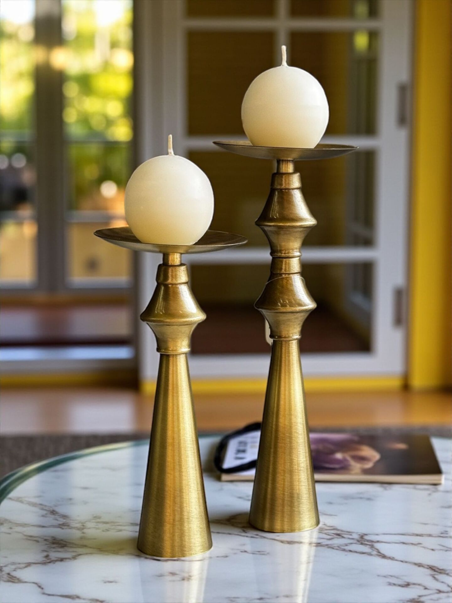 2'li Huni Şamdan Eskitme + Mum