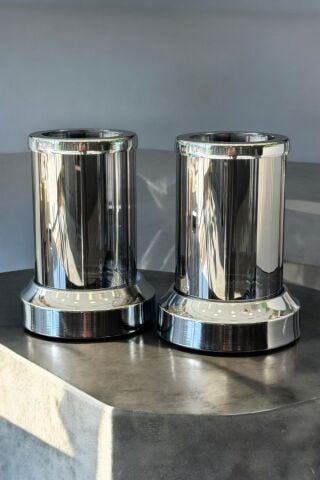 Dekoratif 2 Li Kristal Şamdan & Mumluk