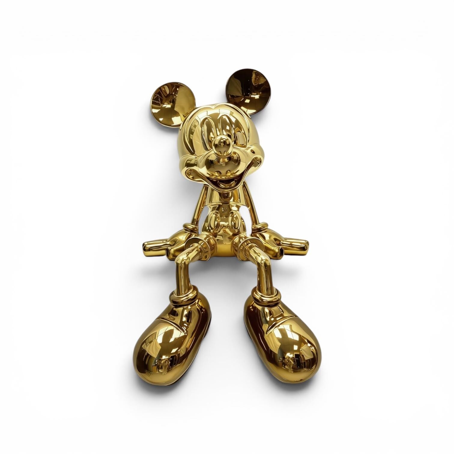 Oturan Mickey Mouse Premium Obje – Gold