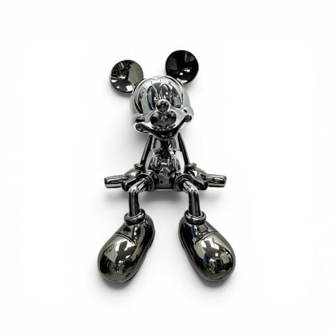 Oturan Mickey Mouse Premium Obje – Antrasit