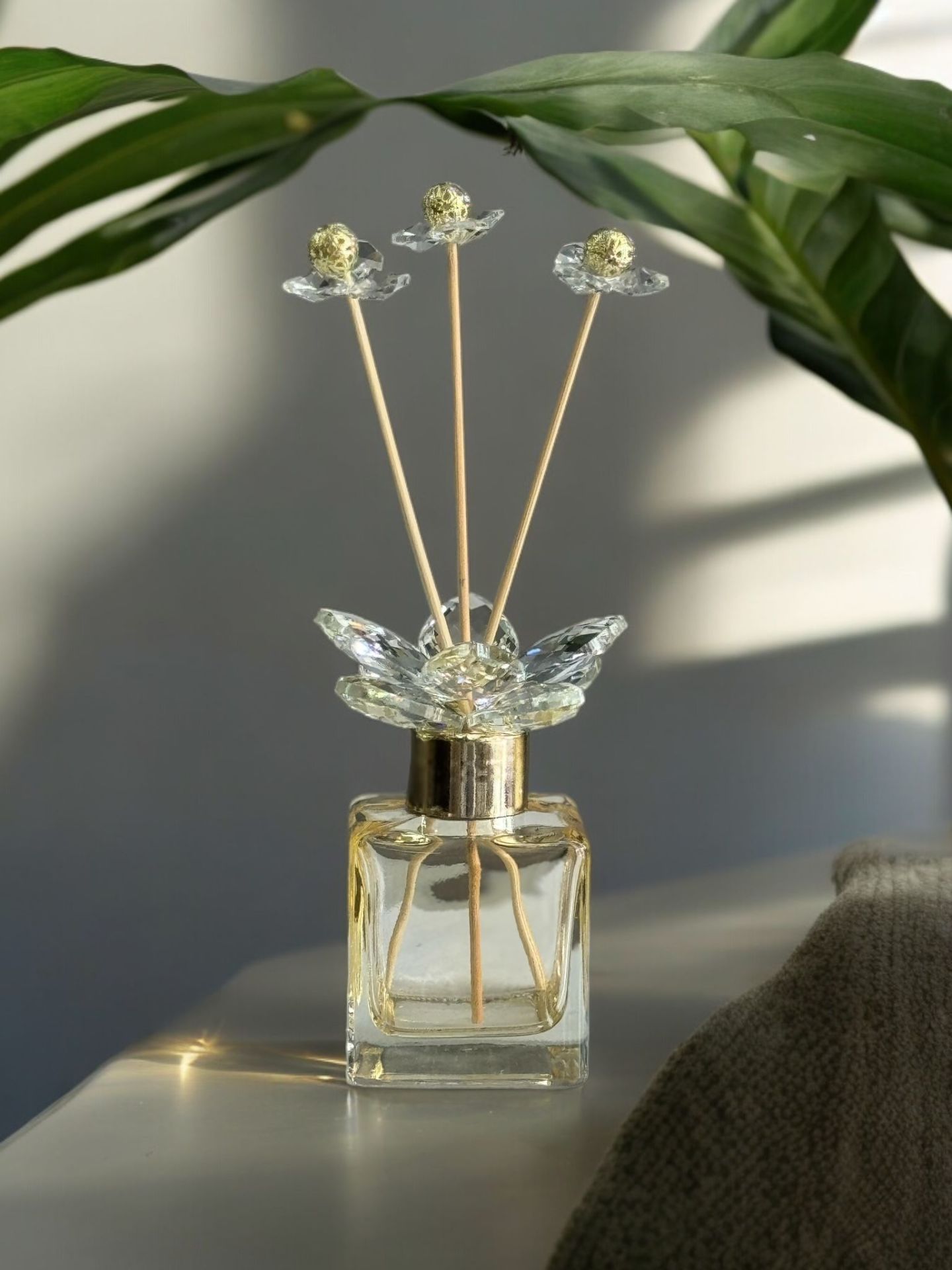 Dekoratif Kristal Cam Koku Şişesi 100cc