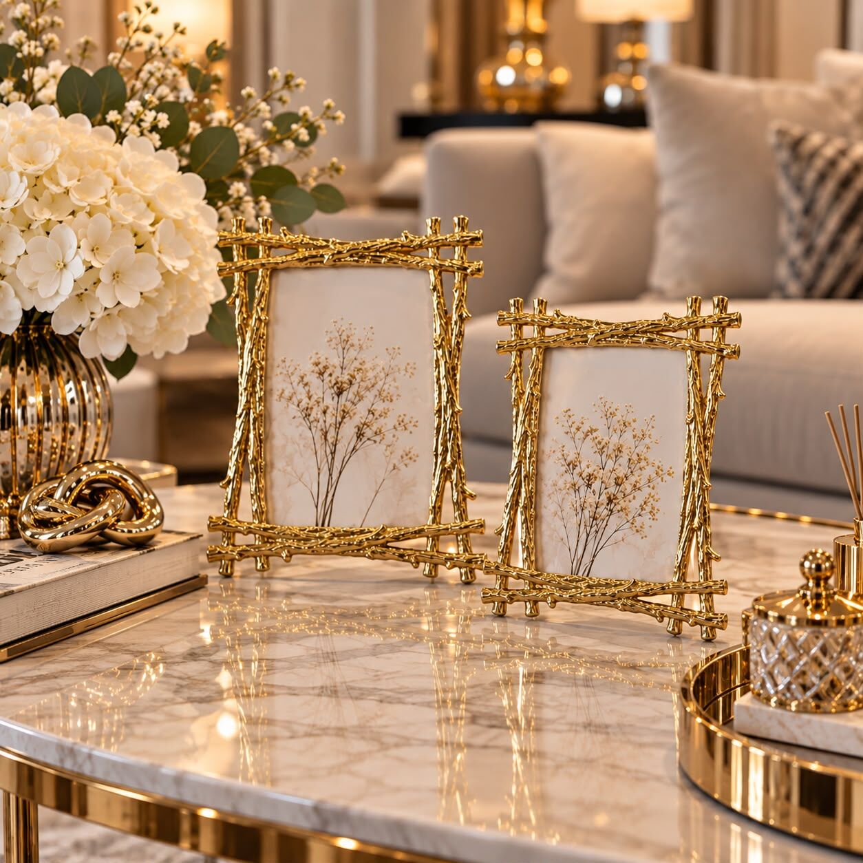 2'li Döküm Çerçeve – Gold