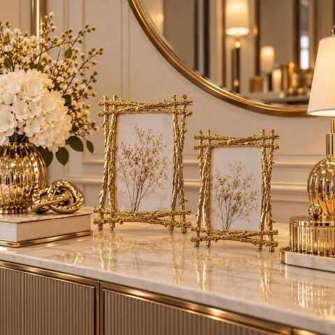 2'li Döküm Çerçeve – Gold