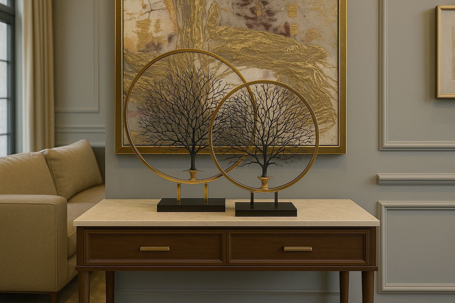 2'li Dekoratif Halka Mercan Büyük