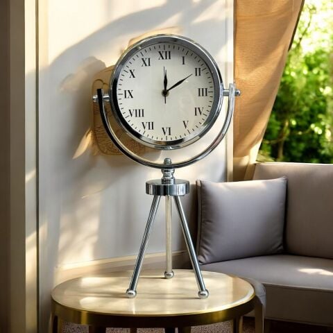 3 Ayak Roma Rakamlı Tripod Masa Saati