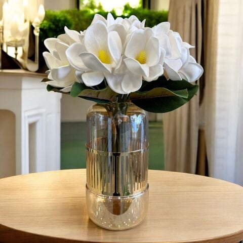 Cam Vazo Orta Manolya Aranjmanı 3'lü