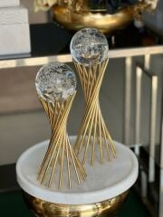 2 Li Dekoratif Burgulu Kabarcıklı Küre