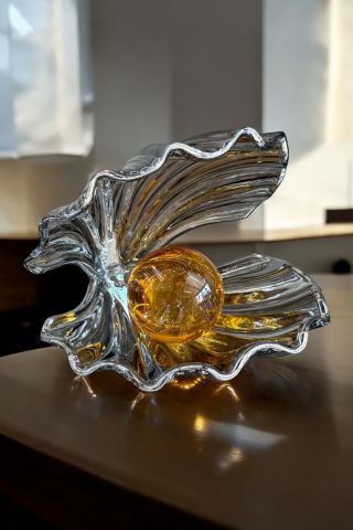 İstiridye Cam İnci Aksesuar & Obje Füme