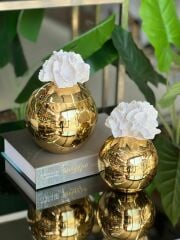 Dekoratif 2 Li Mercan Kutu Gold