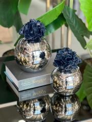 Dekoratif 2 Li Mercan Kutu Gümüş