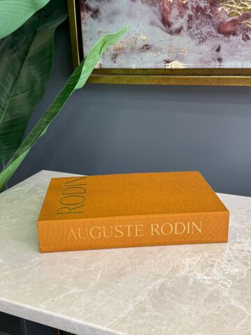 Kumaş Dokulu Kitap Kutusu Rodin Taba-Gold