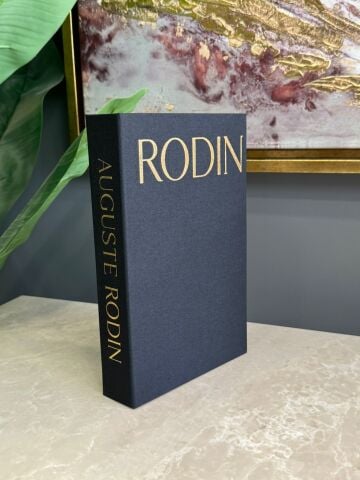 Kumaş Dokulu Kitap Kutusu Rodin Siyah-Gold