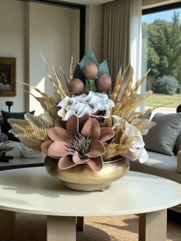 Ufo Saksı Çiçek Aranjmanı Eskitme