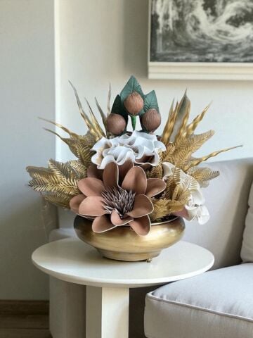 Ufo Saksı Çiçek Aranjmanı Eskitme