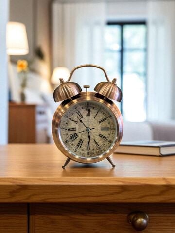 Retro Masaüstü Çalar Saat - 3 Renk Seçenekli