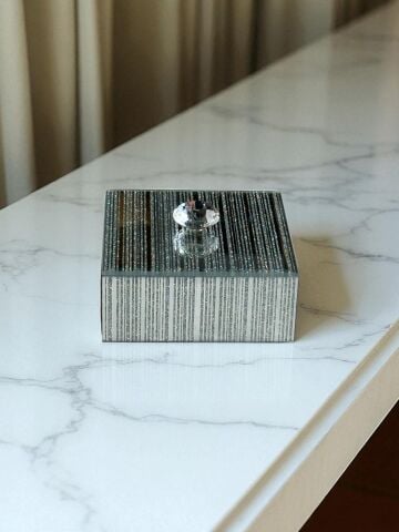 Mini Mücevher Kutusu – Taşlı Gümüş