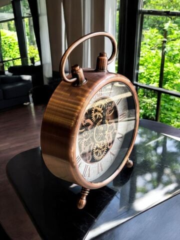 Çarklı Masa Saati – Bakır
