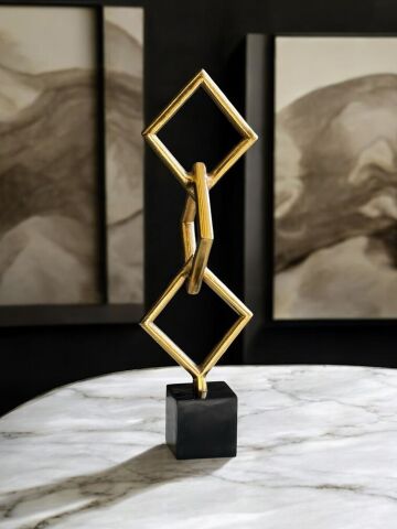 Dekoratif Döküm Kare Zincir – Gold