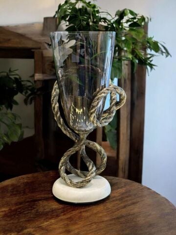 Döküm Halat Cam Vazo – Eskitme