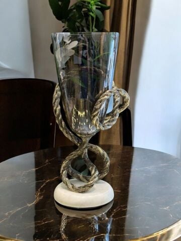 Döküm Halat Cam Vazo – Eskitme