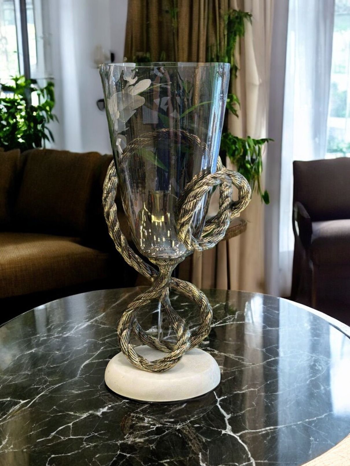 Döküm Halat Cam Vazo – Eskitme