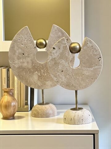 2'li Traverten Toplu Anahtar Obje