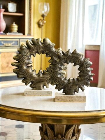 2'li Traverten Kaideli Güneş Obje – Eskitme