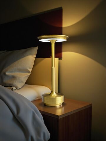 Metal Kasalı Eskitme Renk 3 Işık Seçenekli Led Lamba – Şarjlı