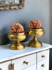 Dekoratif 2'li Mercan Ayaklı Kutu & Obje Eskitme