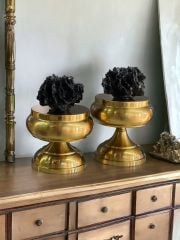 Dekoratif 2'li Mercan Ayaklı Kutu & Obje Eskitme