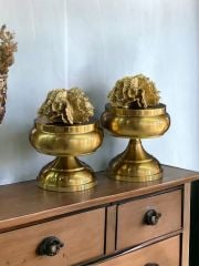 Dekoratif 2'li Mercan Ayaklı Kutu & Obje Eskitme