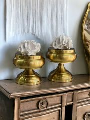 Dekoratif 2'li Mercan Ayaklı Kutu & Obje Eskitme