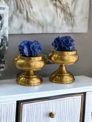 Dekoratif 2'li Mercan Ayaklı Kutu & Obje Eskitme