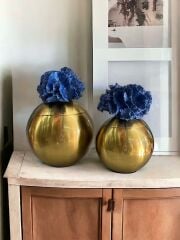 Dekoratif 2'li Mercan Top Kutu & Obje Eskitme