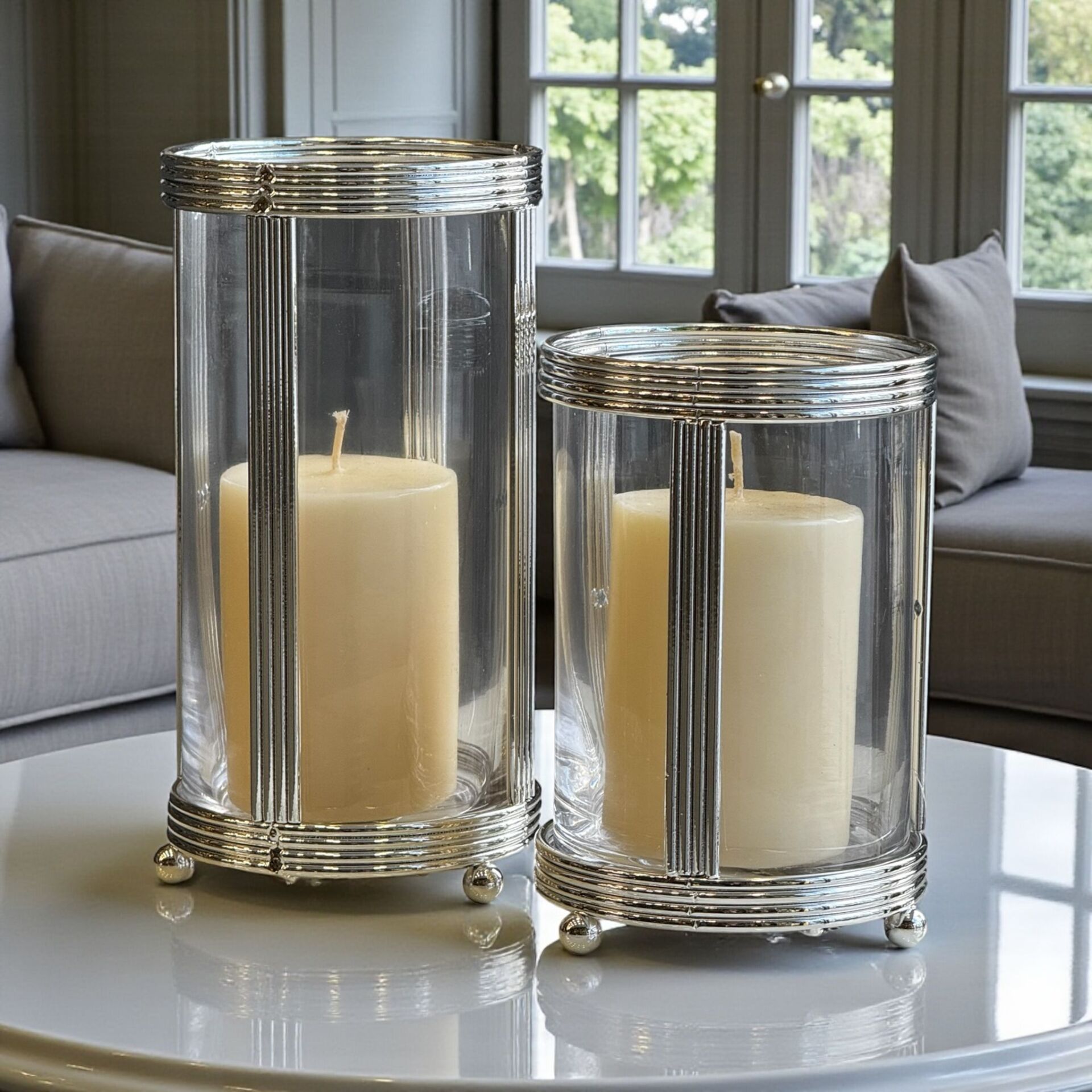 2'li Metal Mumluk – Gümüş