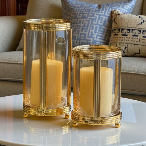 2'li Metal Mumluk – Gold