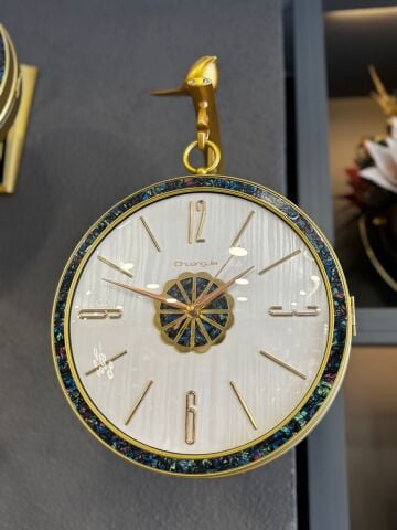 İstasyon Duvar Saati – Eskitme Beyaz