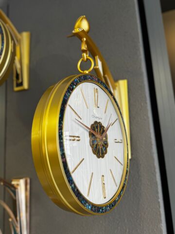 İstasyon Duvar Saati – Eskitme Beyaz