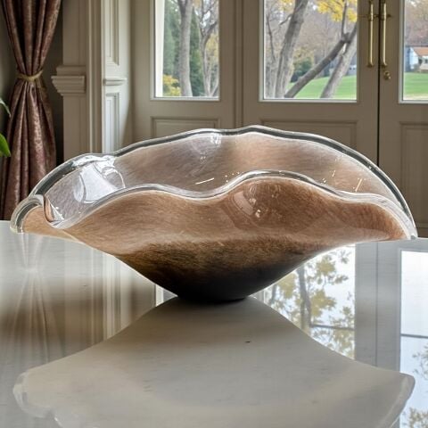 Premium Kahve Cam Gondol – Büyük Boy