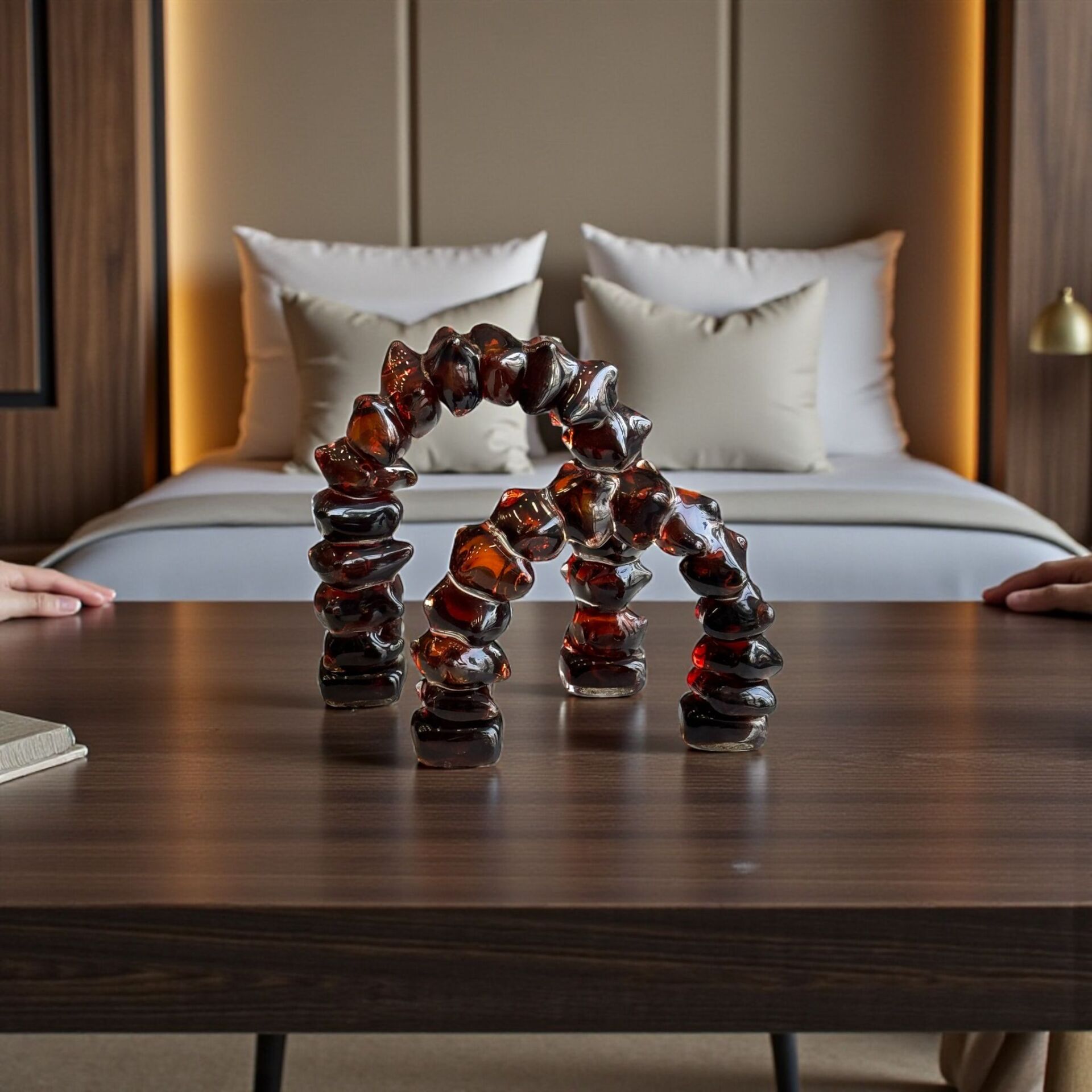 2'li Dominoes Cam Dekor – Amber