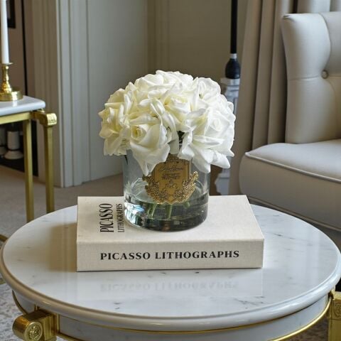 Premium Islak Kokulu Gül 10'lu – Şeffaf / Beyaz