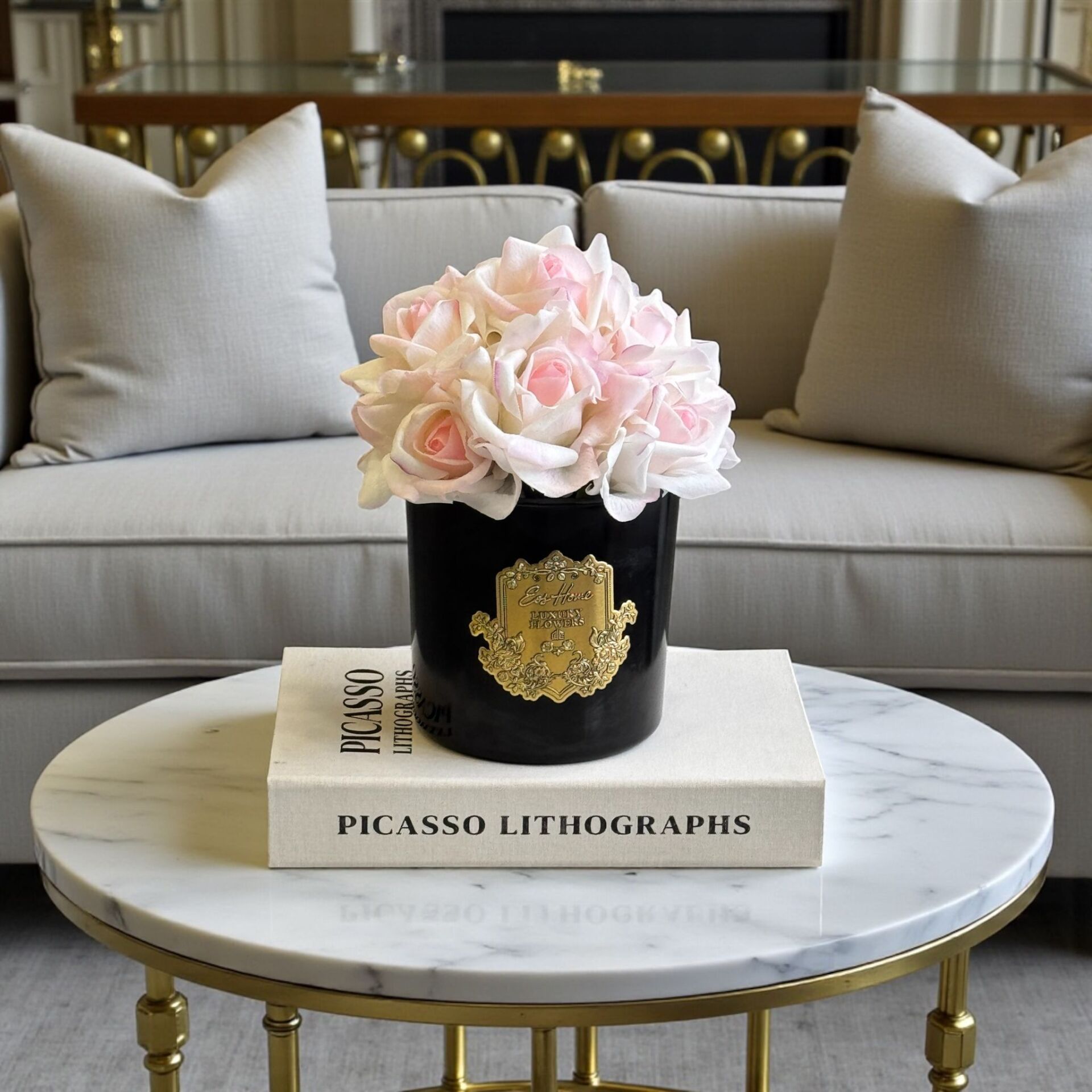 Premium Islak Kokulu Gül 10'lu – Siyah / Pembe