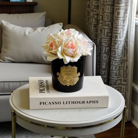 Premium Islak Kokulu Gül 6'lı – Siyah / Pembe