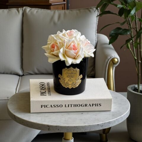 Premium Islak Kokulu Gül 6'lı – Siyah / Pembe