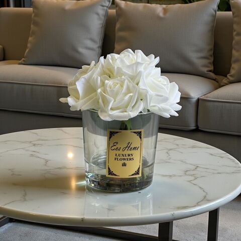 Premium Islak Kokulu Gül 6'lı – Şeffaf / Beyaz