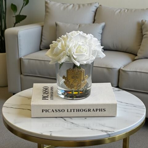 Premium Islak Kokulu Gül 6'lı – Şeffaf / Beyaz